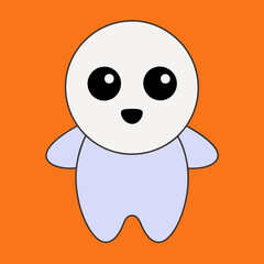 Fototapeta premium chibi halloween ghost, cute ghost vector, kawaii ghost, chibi ghost design, halloween ghost vector, ghost cartoon, chibi ghost illustration, spooky chibi ghost, ghost vector art, chibi ghost icon, gho