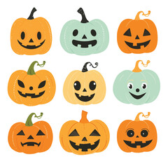 Vector Jack-o-Lantern simple and m