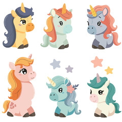 Obraz premium Vector Pony simple and minimalist
