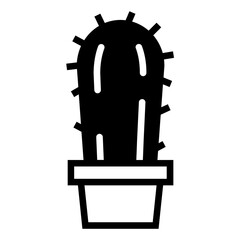 Cactus icon - Solid Style