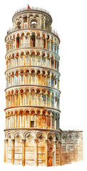 PNG Leaning tower of Pisa architecture landmark building.