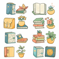 Vector Book simple and minimalist