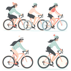 Obraz premium Vector Triathlon simple and minima