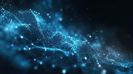 Obraz premium Abstract virtual surge of specks background