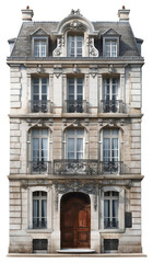 Obraz premium PNG Paris town houses architecture building housing.