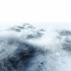 Obraz premium clouds sky mist haze fog mountain cold winter landscape nature scenic atmospheric weather high altitude cloudscape overcast ethereal serene peaceful tranquil white 