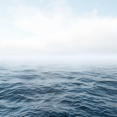 Fototapeta premium ocean sea water waves horizon sky clouds tranquil calm serene vast open water peaceful blue aquatic marine seascape outdoors nature scenery cloudy sky