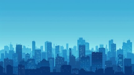 Fototapeta premium City Skyline at Dusk