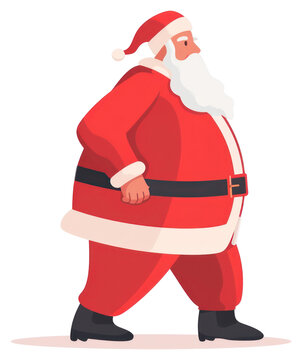 recommend clip art: PNG Santa Claus walking illustration