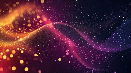 Abstract science particles lattice view background