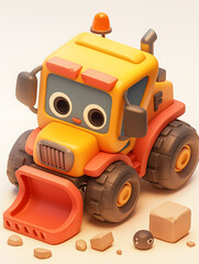 Obraz premium 3D agricultural machine tools