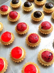 cheese tart with selected toppings from byneko