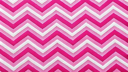 Chevron Blush Delight: A vibrant pink chevron pattern meets textured fabric, evoking a playful and lively atmosphere, perfect for adding a touch of whimsy to any space.