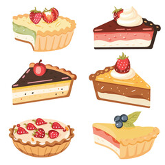 Vector Pie simple and minimalist d