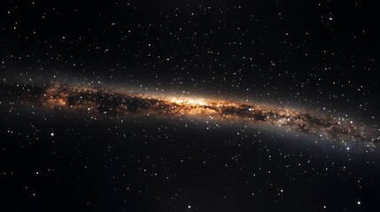 Fototapeta premium A stunning view of the Milky Way galaxy, stretching across a dark night sky filled with countless stars.