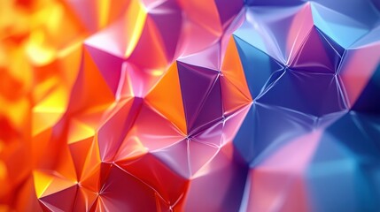 Abstract Geometric Pattern with Vibrant Colors