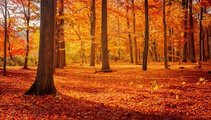 Naklejka premium Autumn in the forest