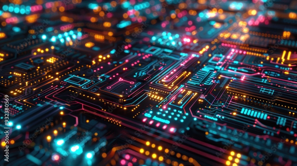 Aufkleber a detailed view of a computer's internal components
