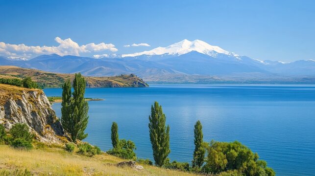Views of Lake Sevan, Armenia