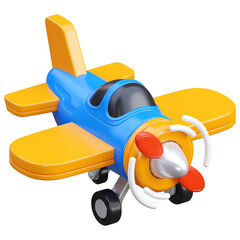 airplane isolated 3d illustration
