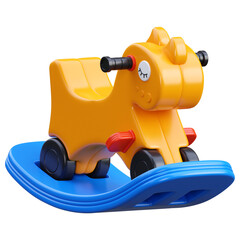 Rocking horse 3d illustration