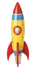 PNG Colorful toy rocket ship