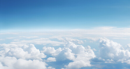 Fototapeta premium Blue sky and white clouds background