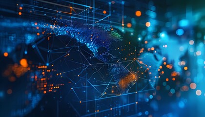 spider web with dew drops