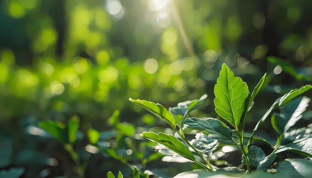 green leaves background