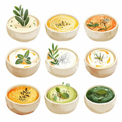 Vector Hummus simple and minimalis
