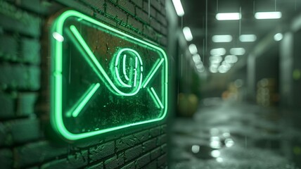 3D design of an email sign or at email icon (4)