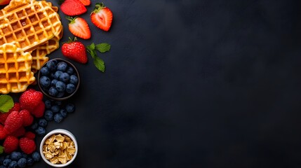 Overhead shot of a luxurious cheese board with grapes and nuts, styled on a dark background, crisp lighting, clean lines, and ample negative space.