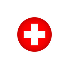 Obraz premium Europe Flag Icon. European Country Circled Flag. Stock Graphics Element isolated on white background