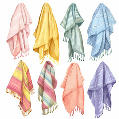 Vector Beach Towel simple and mini