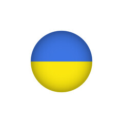 Europe Flag Icon. European Country Circled Flag. Stock Graphics Element isolated on white background