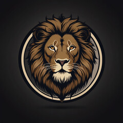 Obraz premium lion head vector