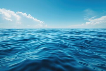 Obraz premium A serene lake scene with cloudy skies