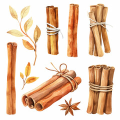 Vector Cinnamon Stick simple and m