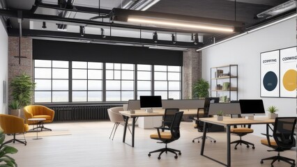 modern workplace interior