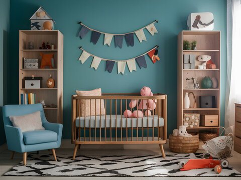 Habitaci&oacute;n de beb&eacute; c&aacute;lida y acogedora
