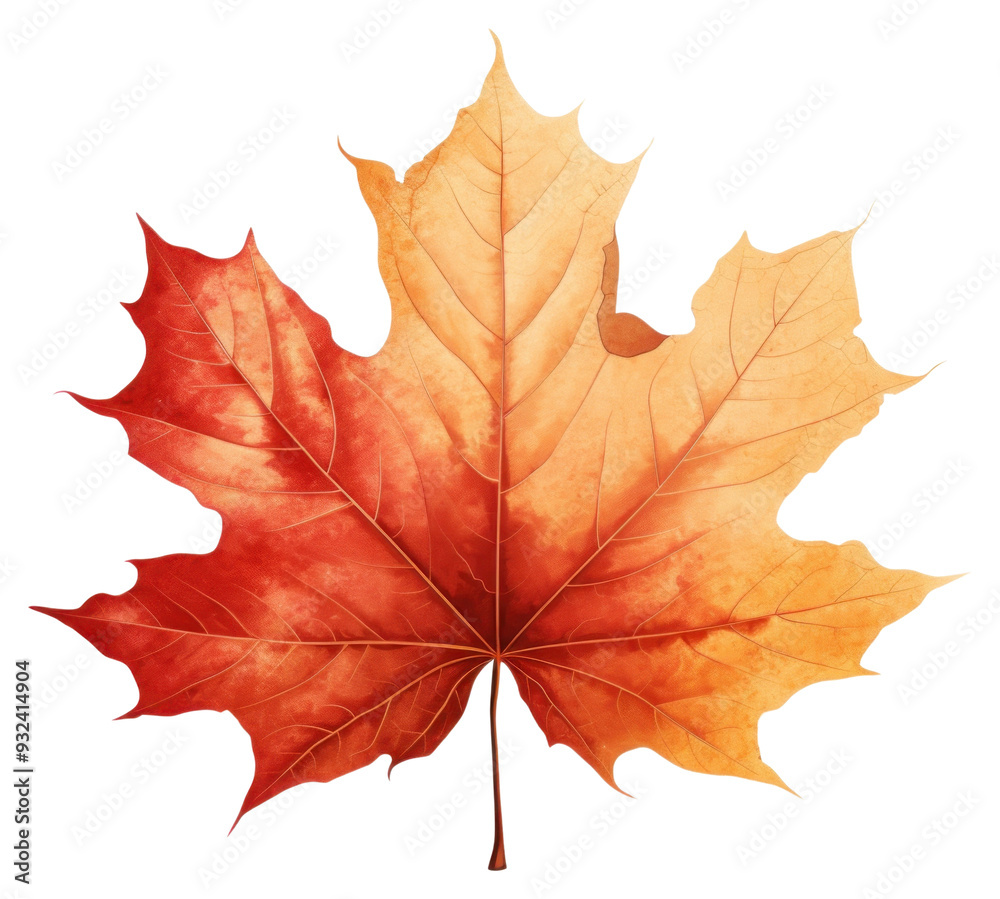 Sticker png maple leaf autumn plant.