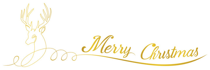 Fototapeta premium reindeer merry christmas 