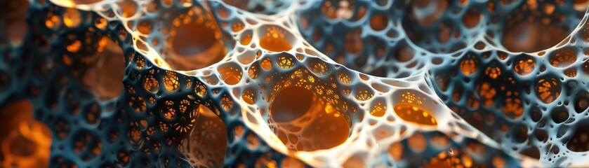 Abstract image showcasing vibrant bubbles and intricate patterns, perfect for backgrounds, designs, or artistic projects.
