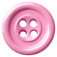 PNG Glossy pink sewing button