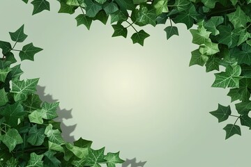 Fototapeta premium Dramatic Ivy Shadow Overlay Effect on Light Background for Stunning Visuals