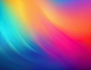 Fototapeta premium Vibrant Gradient Blur Background Colorful, Abstract Design with Smooth, Soft Edges for Modern Digital Use