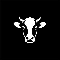 cow farm barn logo design icon	
