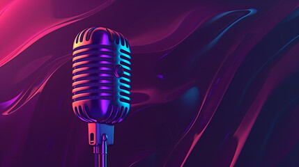 Dark-Themed Podcast Banner: Sleek and Modern Design