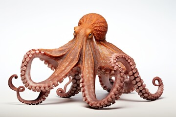 Obraz premium Octopus isolated on white background