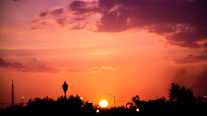 atardecer colorido